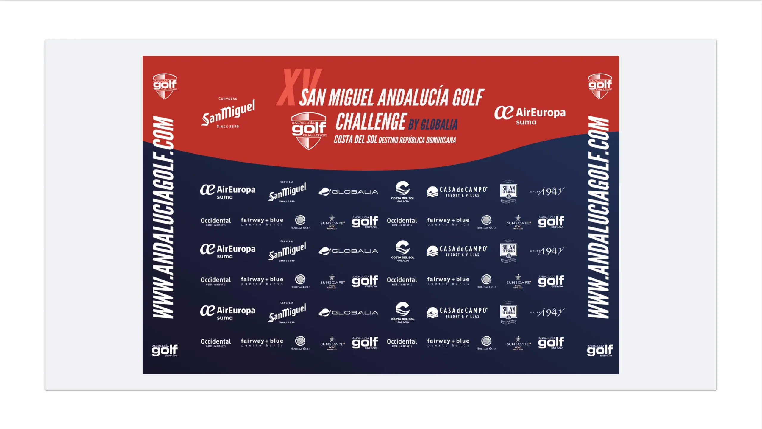 Caso de éxito de Andalucia Golf. Gestión integral del circuito 'Andalucia Golf Challenge', incluyendo estrategia digital, web, redes sociales y merchandising 4