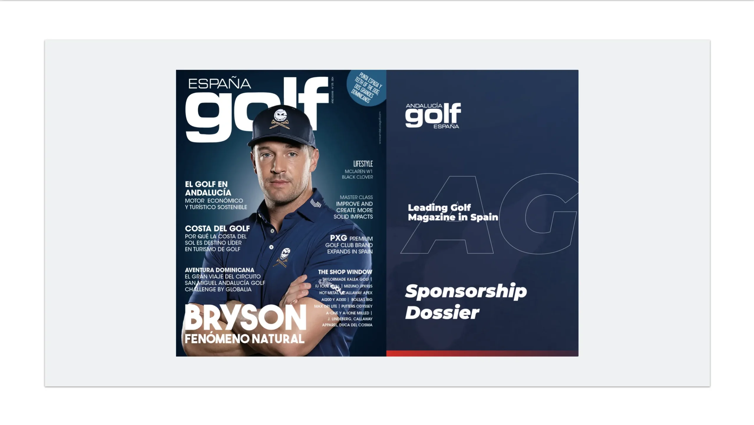 Caso de éxito de Andalucia Golf. Gestión integral del circuito 'Andalucia Golf Challenge', incluyendo estrategia digital, web, redes sociales y merchandising 4