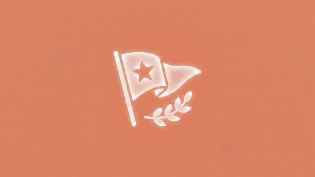 Ilustración de banderín deportivo con estrella y laurel que representa el branding deportivo