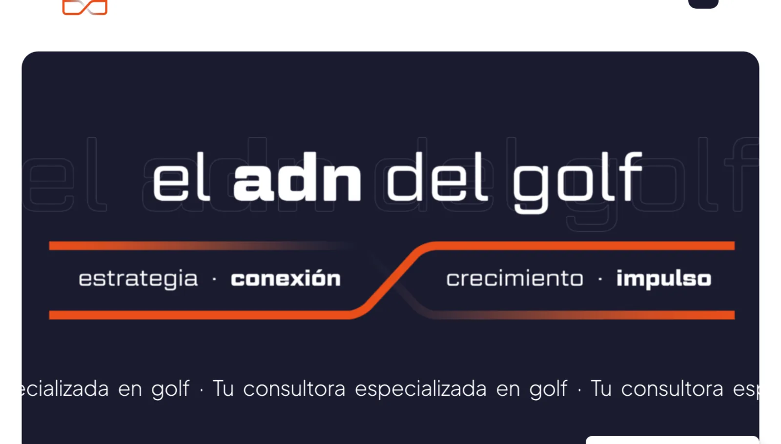Diseño web para campos de golf: portada de codexgolf.com diseñada por Hola in Company