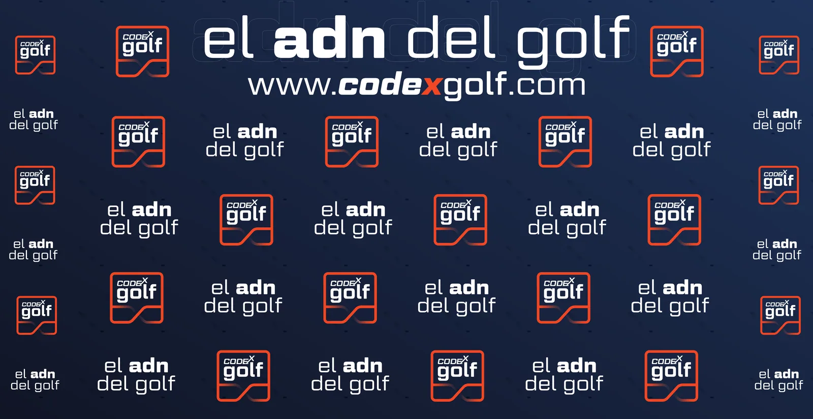 Photocall de marca en un torneo de golf, diseñado por Hola in Company